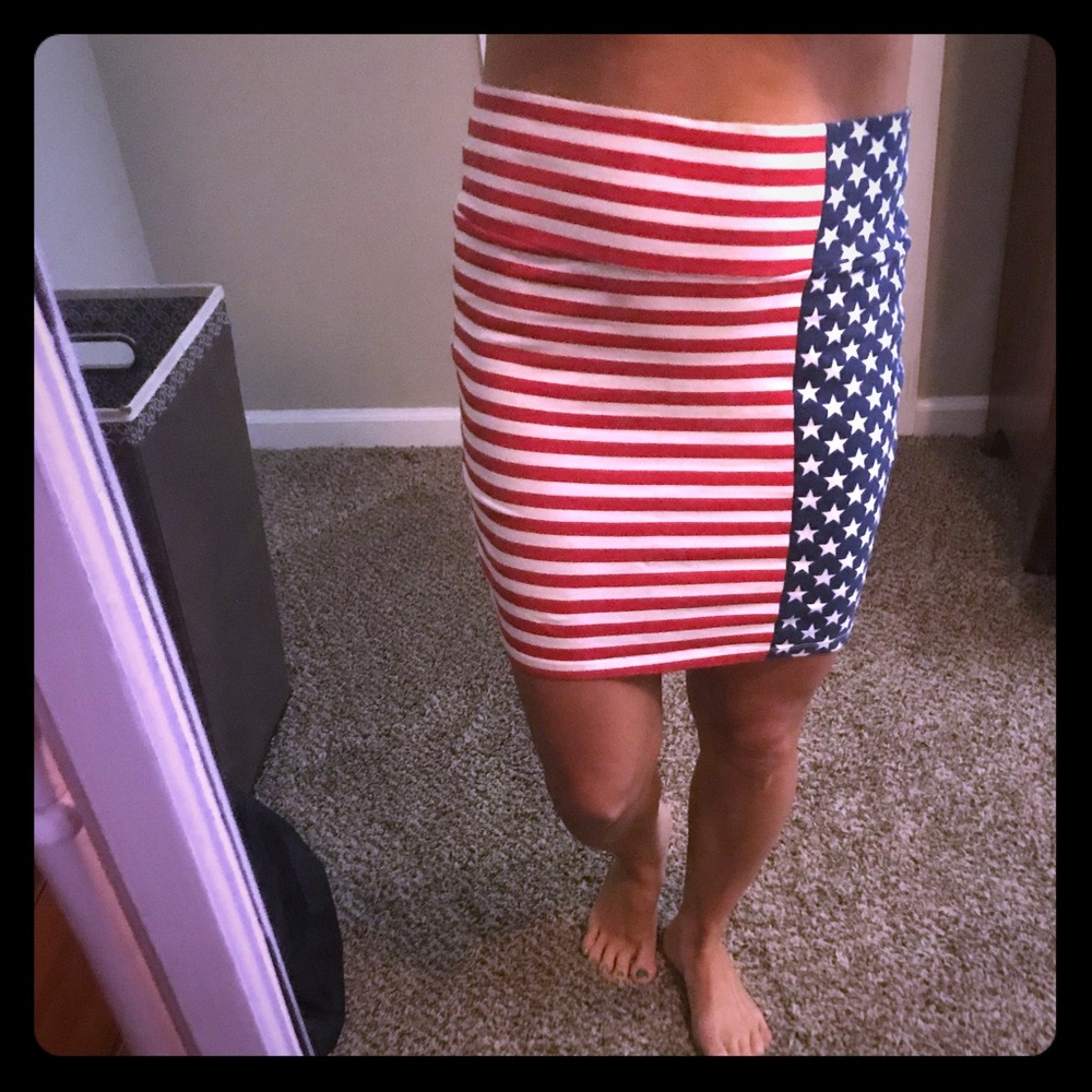 American flag skirt